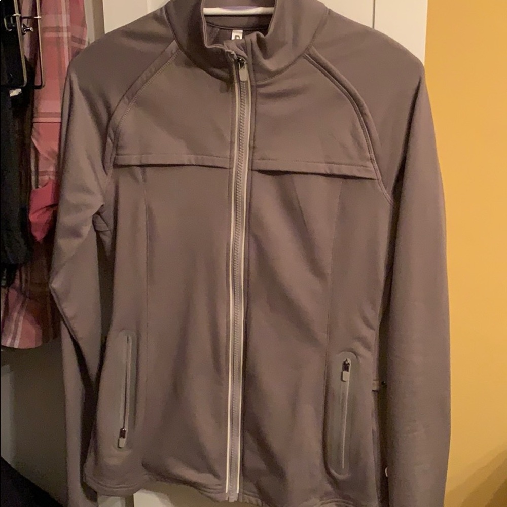 Fabletics Gray Zip-Up Jacket - Picture 3 of 4